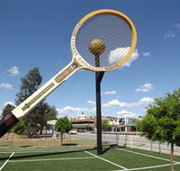 Barellans Big Tennis Racquet - Kawana Tourism