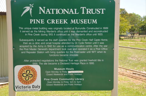 Pine Creek Post Office And Repeater Station - Kawana Tourism 2