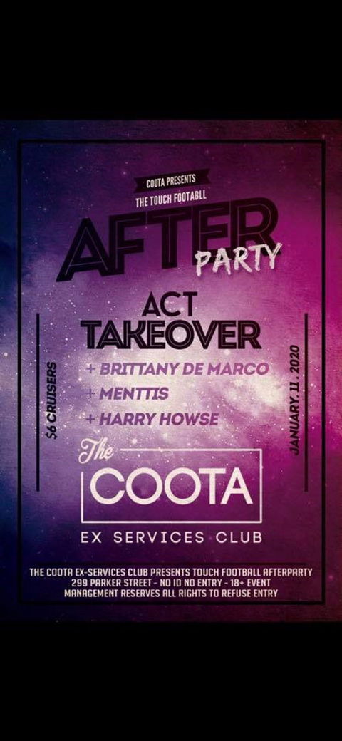 Touch Football Afterparty - Kawana Tourism 0