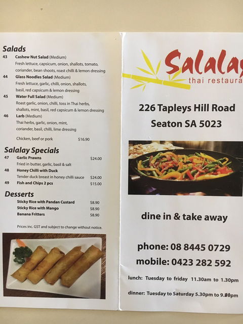 Salalay Thai Restaurant - Kawana Tourism 1