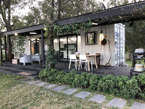 Absolute Riverfront Shipping Container Cabin - Kawana Tourism 0