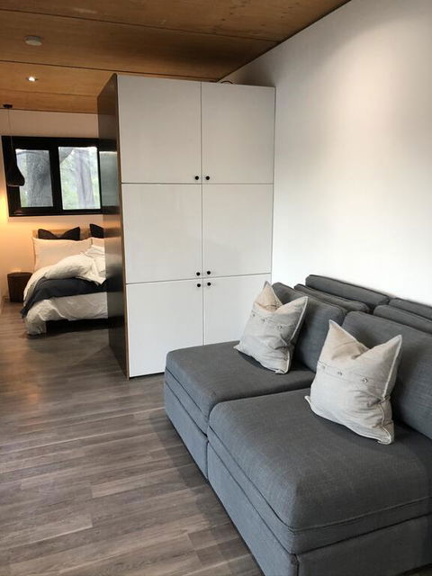 Absolute Riverfront Shipping Container Cabin - Kawana Tourism 3