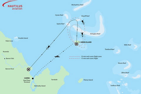 Fly To Green Island - Cruise Return - Kawana Tourism 0