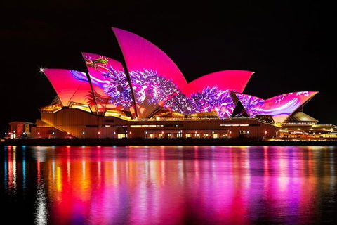 Vivid 90-Minute Sydney Harbour Small Group Catamaran Cruise - Kawana Tourism 1
